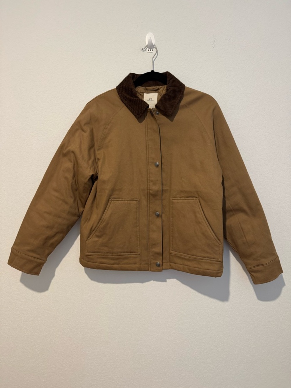 Thread and Supply Brown Canvas Barn Jacket Quilted